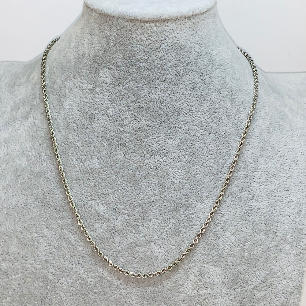 Vintage Sterling .925 18" Rope Chain